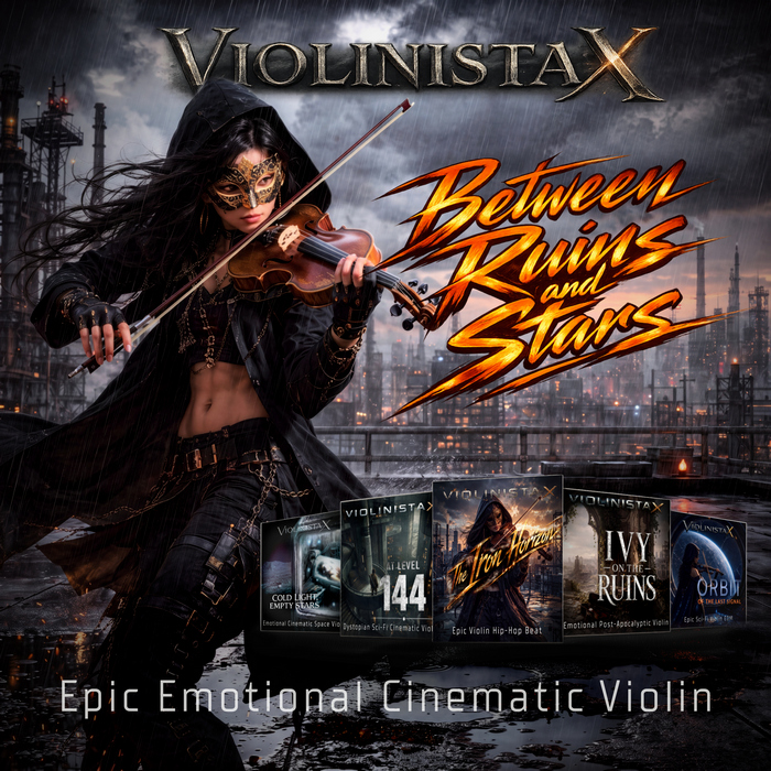 ViolinistaX — Between Ruins and Stars album cover